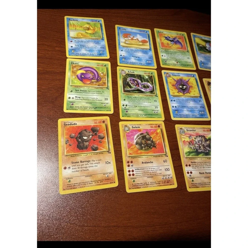 15 Pokemon Cards from‎ the Fossil Collection